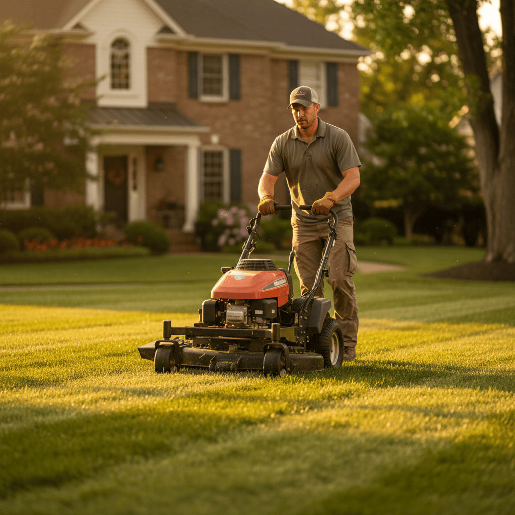 Lawn maintenance and mowing service