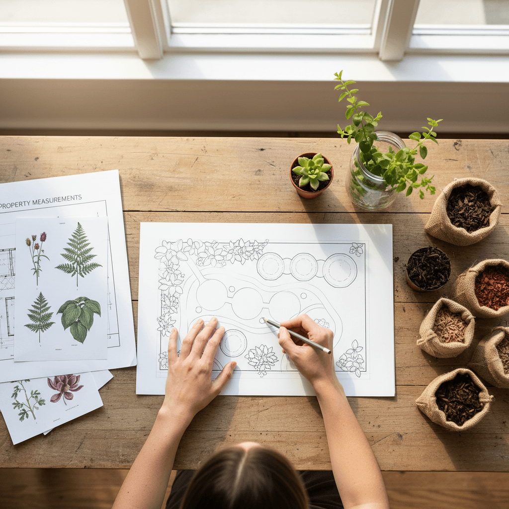 Custom garden design planning