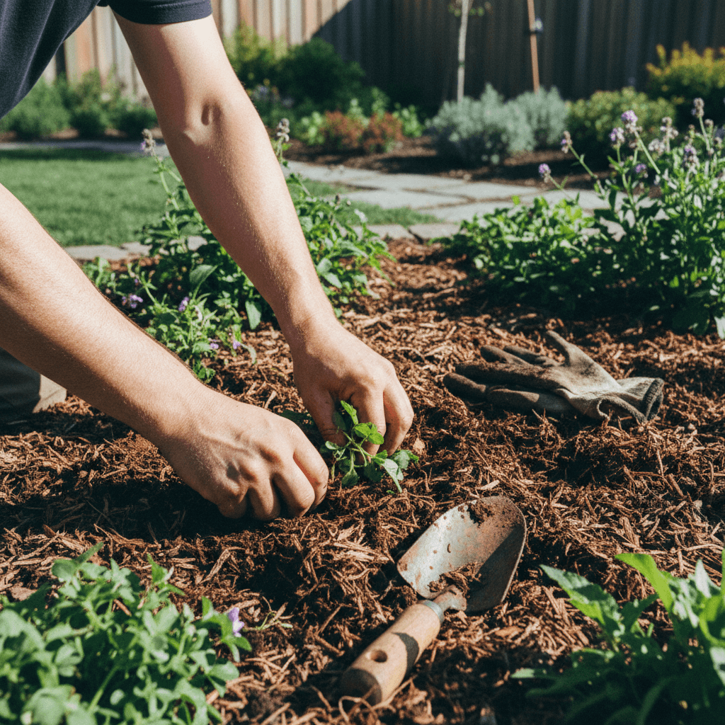 Detailed garden maintenance and weeding service